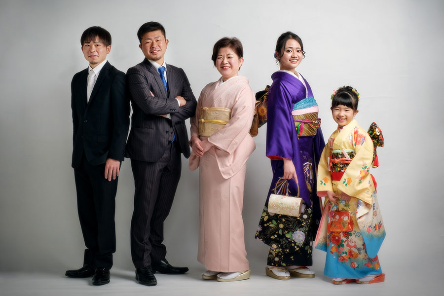晴れ姿をご家族とともに