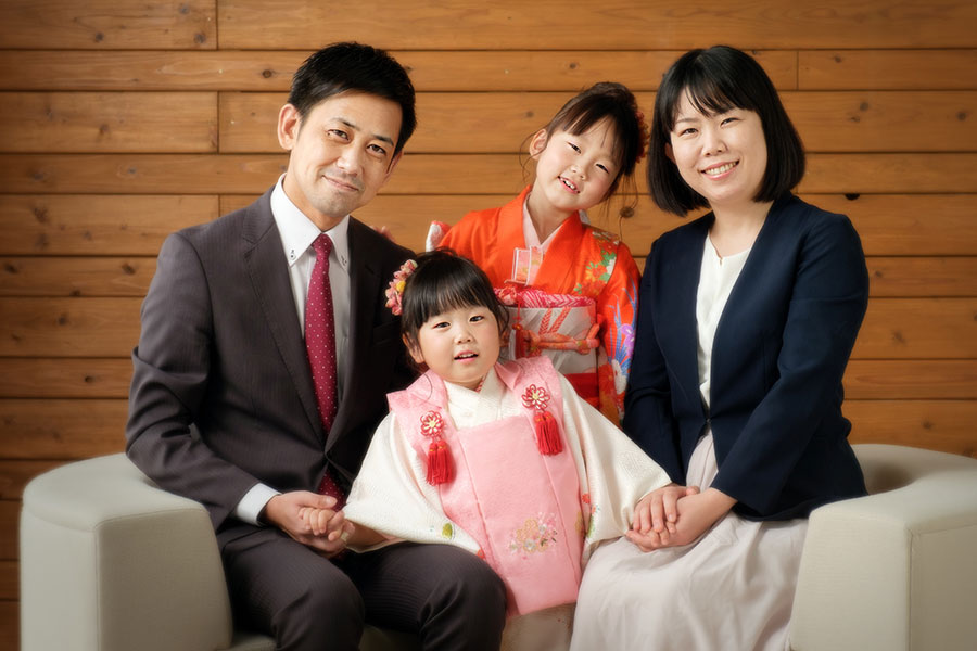 可愛いお子様の七五三記念写真